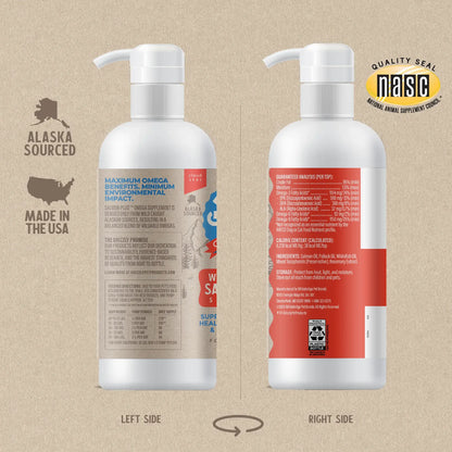 Grizzly Dog Cat Salmon Oil Plus 32oz