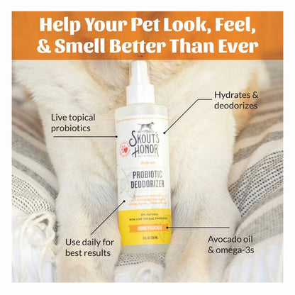 Skouts Honor Dog Deodorizer Honeysuckle 8oz