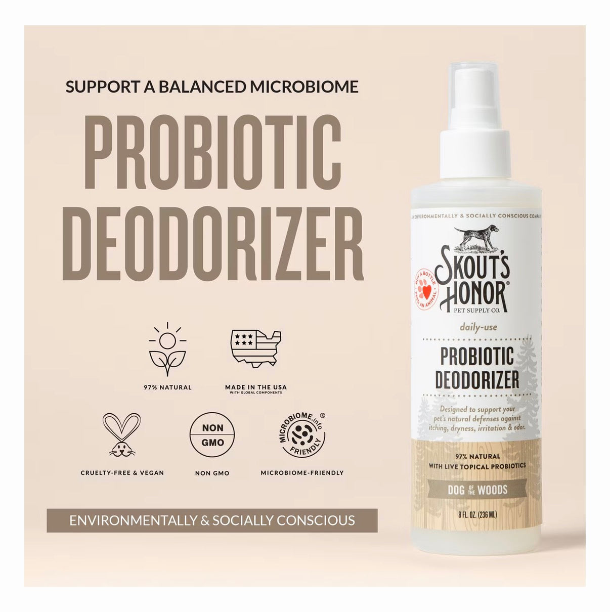 Skouts Honor Dog Deodorizer Dog Of The Woods 8oz