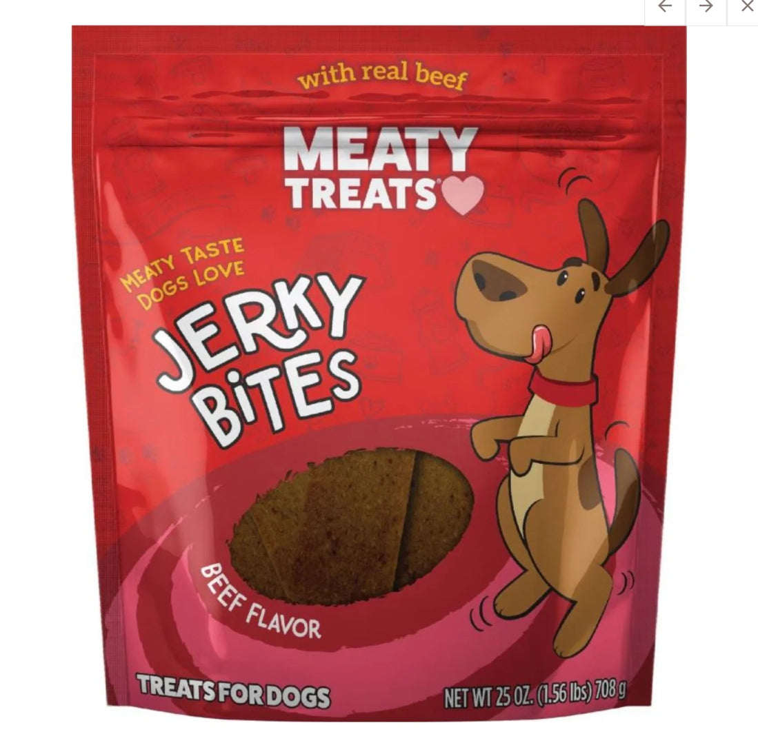 Meaty Treats Jerky Bites Beef/Pepperoni 25oz.