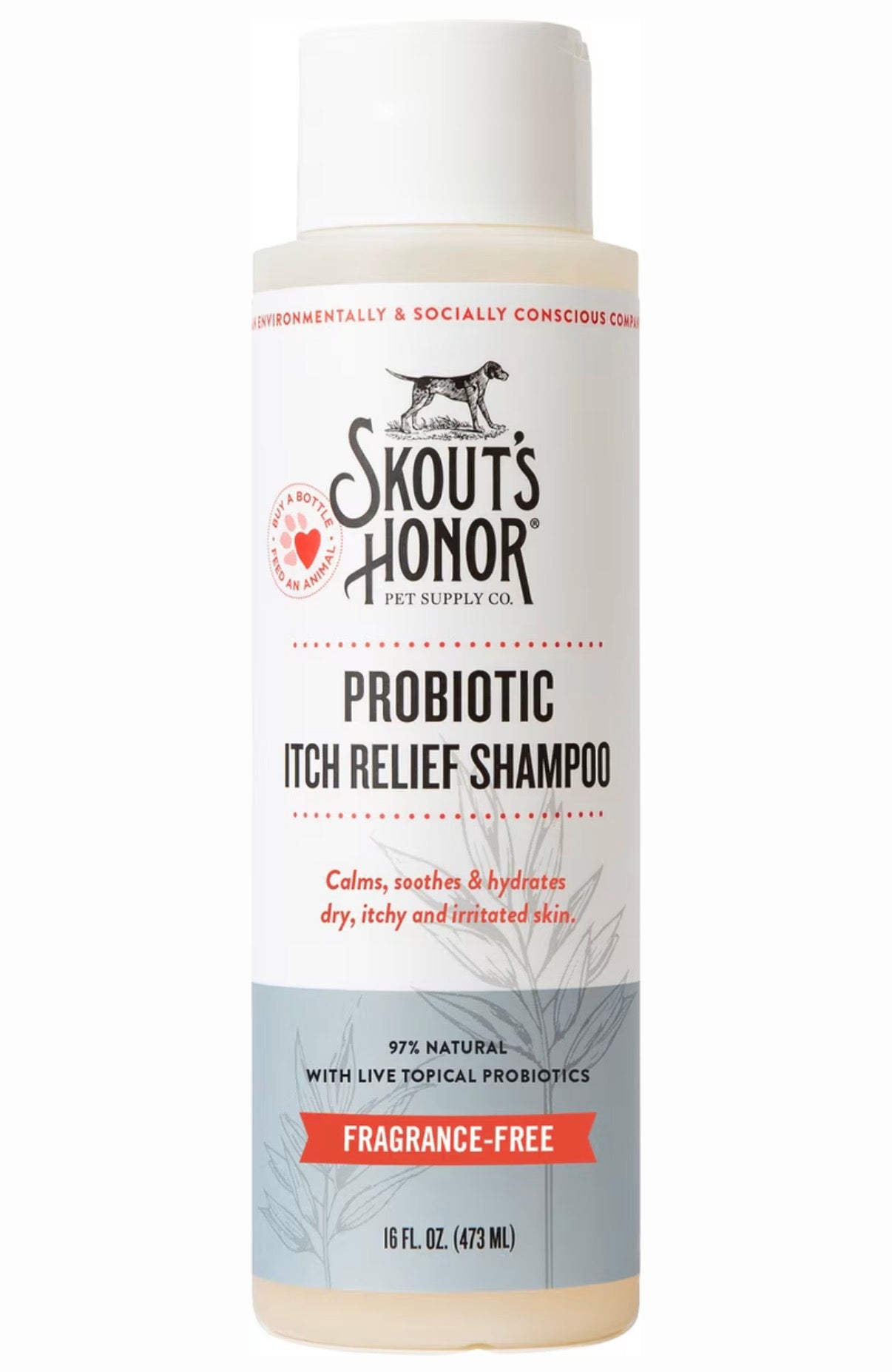 Skout's Honor Dog Probiotic Itch Relief Shampoo 16oz