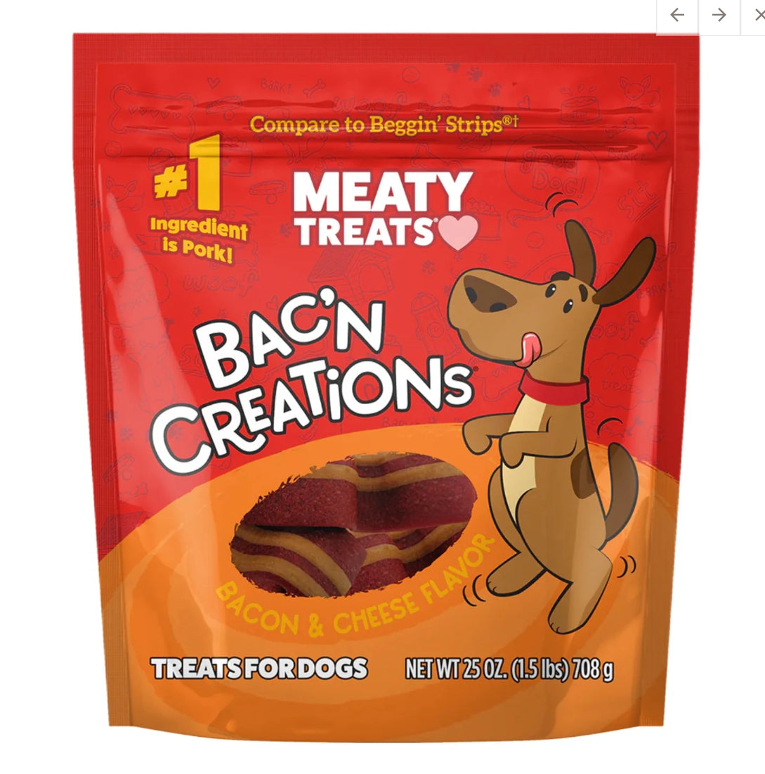 Meaty Treats Bac'N Creations Bacon 25oz.