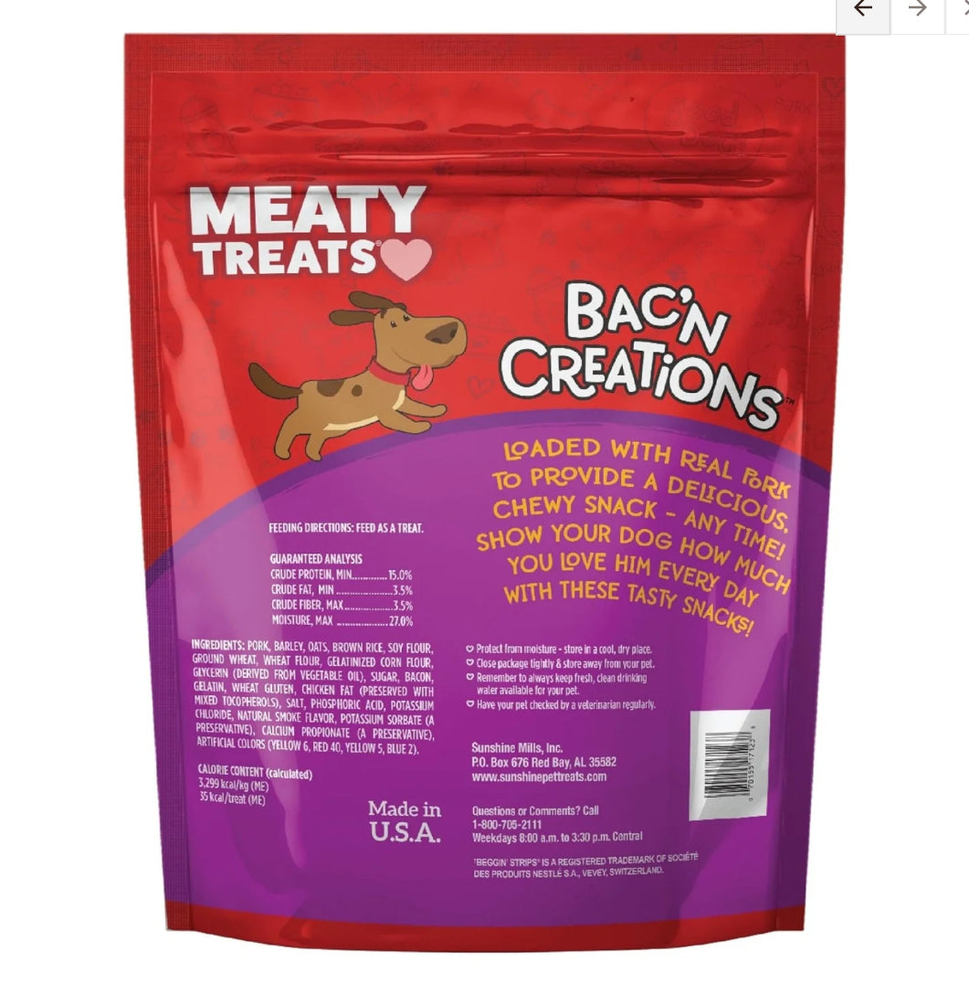 Meaty Treats Bac'N Creations Bacon 40oz.