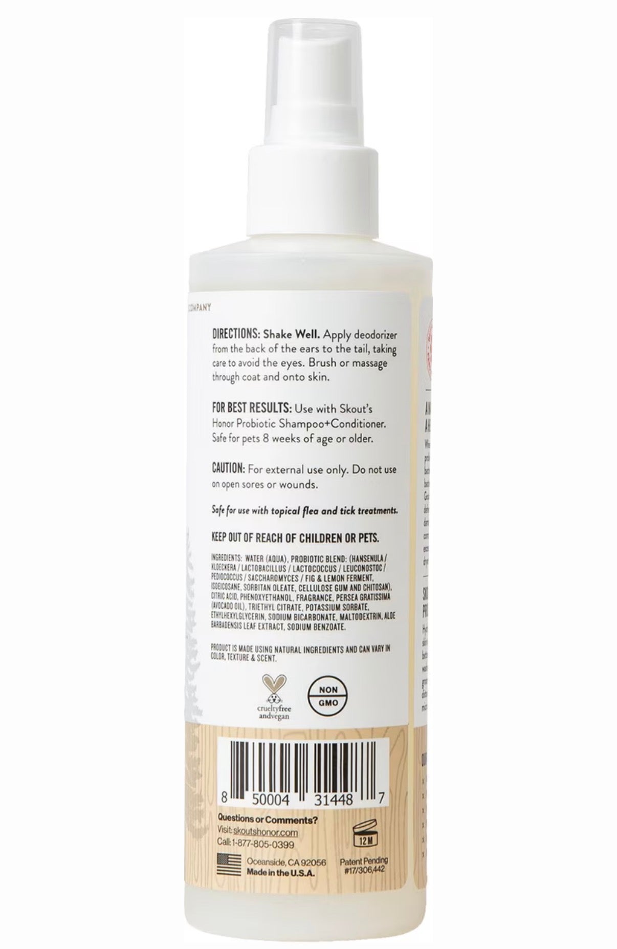 Skouts Honor Dog Deodorizer Dog Of The Woods 8oz