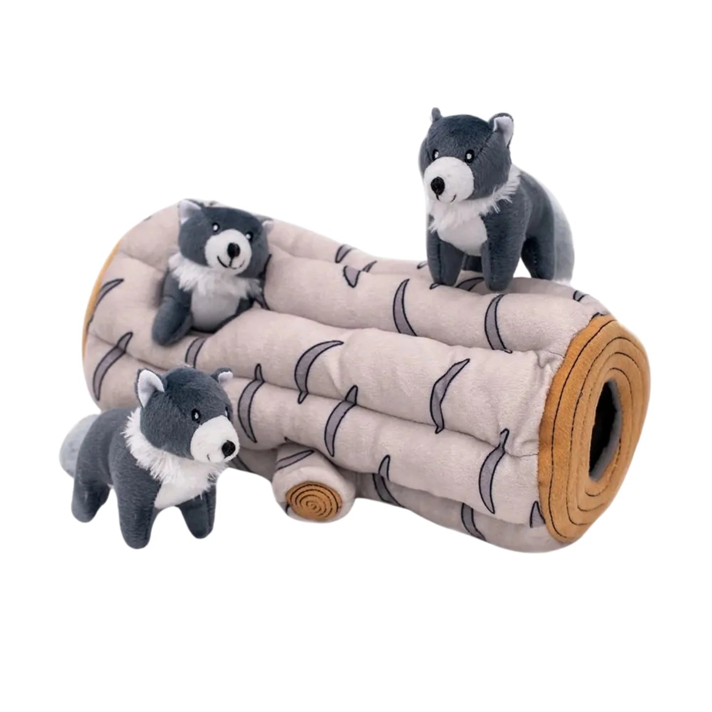 ZippyPaws Zippy Burrow Dog Toy Artic Wolf XL