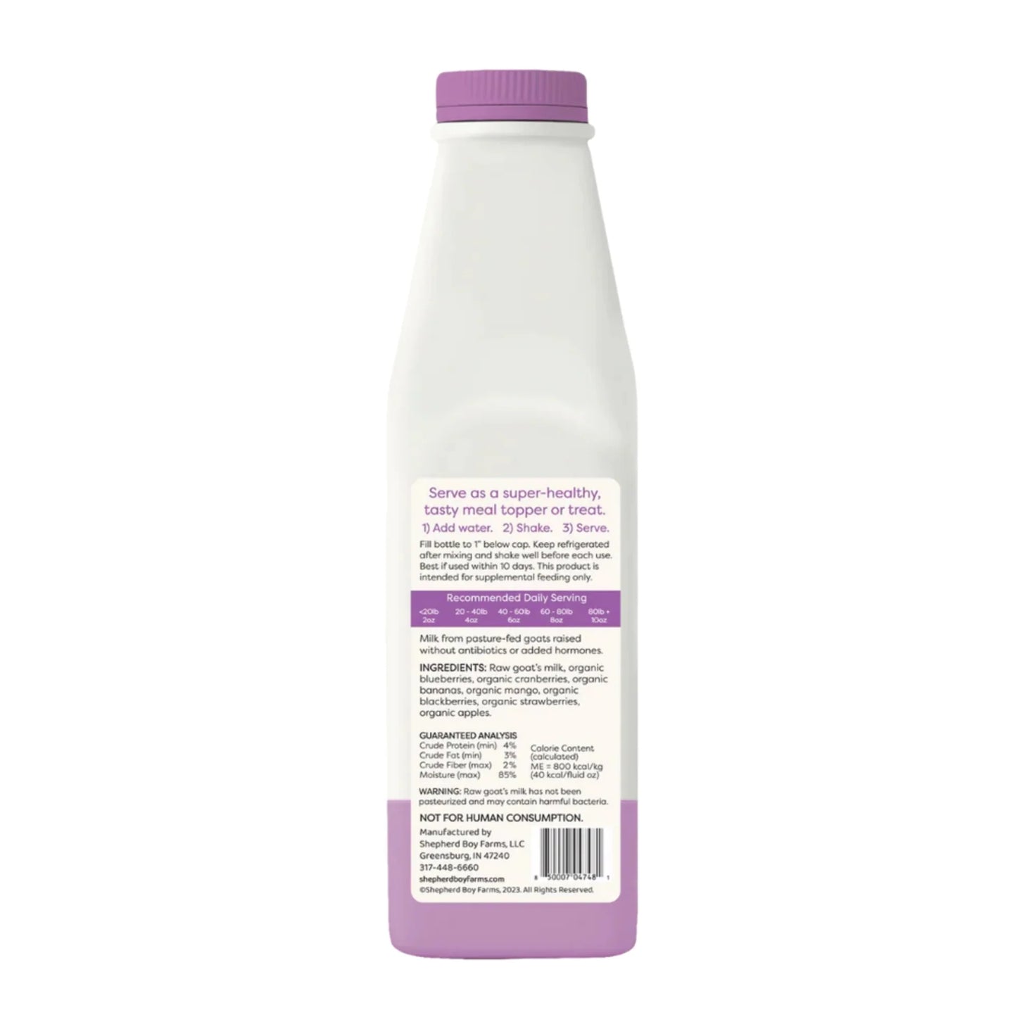 Shepherd Boy Farms Dog & Cat Freeze-Dried Raw Goat Milk Super Fruit