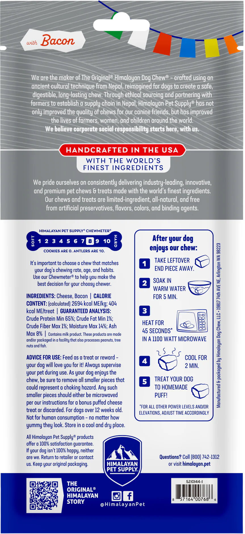 Himalayan Dog Chew Bacon