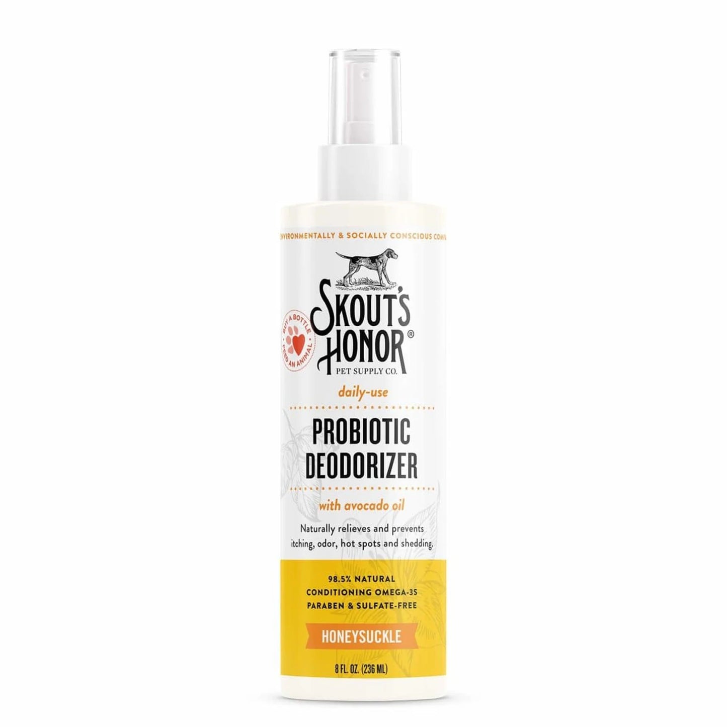 Skouts Honor Dog Deodorizer Honeysuckle 8oz