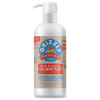 Grizzly Dog Cat Salmon Oil Plus 32oz