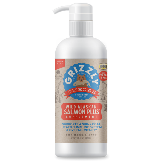 Grizzly Dog Cat Salmon Oil Plus 32oz
